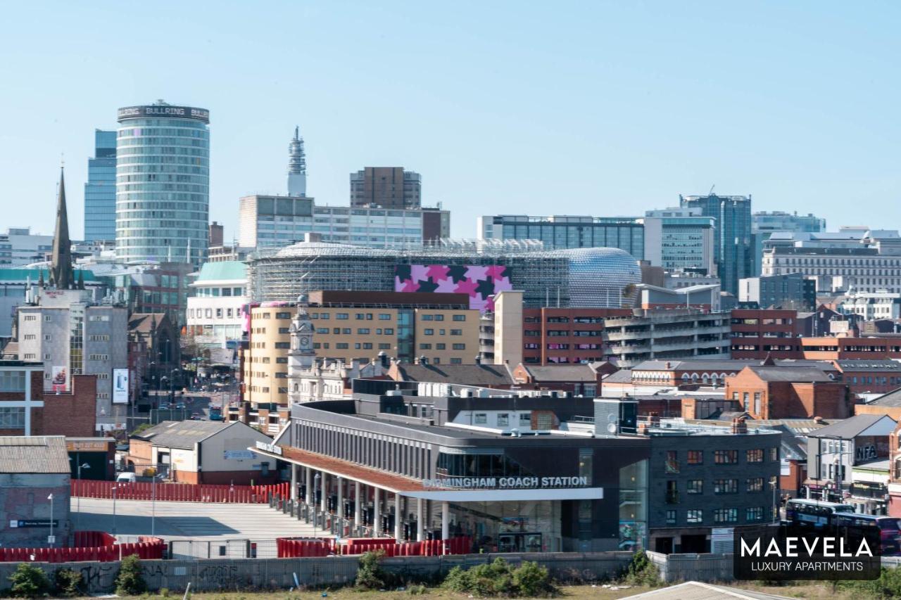 Maevela Apartments - Luxury Top Floor Penthouse - With Parking - 2 Bedroom New Build Apartment ✪ City Centre, Digbeth ✓ With Huge Patio Sliding Doors - City View - Rooftop Terrace - Ps4 & Smart Tv'S Birmingham Exteriér fotografie