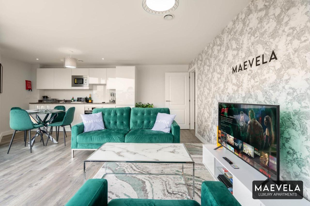 Maevela Apartments - Luxury Top Floor Penthouse - With Parking - 2 Bedroom New Build Apartment ✪ City Centre, Digbeth ✓ With Huge Patio Sliding Doors - City View - Rooftop Terrace - Ps4 & Smart Tv'S Birmingham Exteriér fotografie